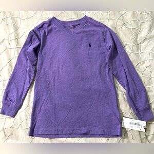 Ralph Lauren purple long sleeve t shirt boys size 7